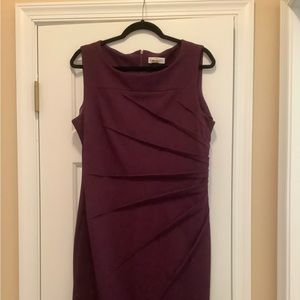 Burgundy Calvin Klein sleeveless dress